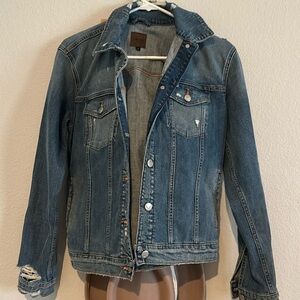 Joe's Jeans Distressed Blue Denim Jacket